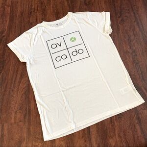 Avocado Activewear Logo Tee Shirt White